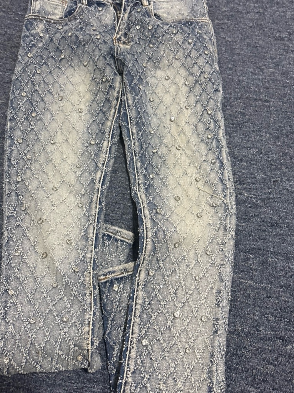 Women's Embellished Light Blue Jeans